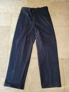 Basic Editions NWT Boys Navy Adjustable Waistband Husky Pants (Box 52) - Picture 1 of 2