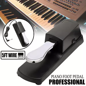Universal Sustain Pedal Foot Damper Switch Keyboard for Yamaha Casio Korg Roland - Picture 1 of 9
