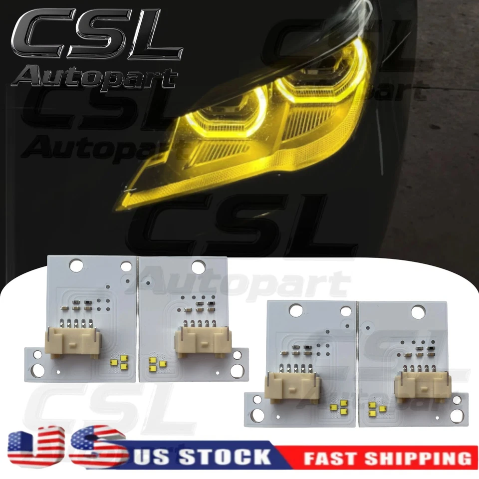 Yellow Angel Eye DRL LED Boards For BMW F06 F12 F13 LCI M6 640i 650i 2014-2018 - Изображение 1 из 3