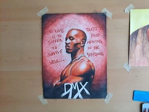 Original 9x12 Inch Inktense/watercolor Drawing Of Rap Legend DMX - Picture 1 of 4