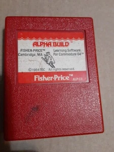 COMMODORE 64 COMPUTER FISHER PRICE ALPHA BUILD VINTAGE CARTRIDGE LEARNING 1984 - Picture 1 of 2