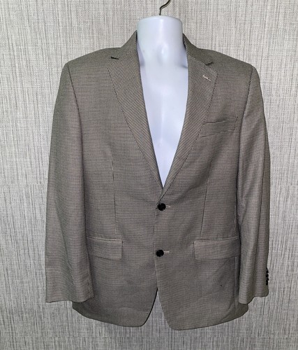 Cappotto sportivo uomo Michael Kors nero bianco 2 bottoni taglia 40