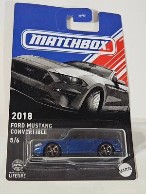 Matchbox Convertibles Series 2018 Ford Mustang Convertible #5 GGF12 T34A 2024 - Image 1 of 4