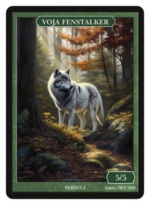 Voja Fenstalker Legendary Wolf Token Givememana Tokens Series 2 - Picture 1 of 2
