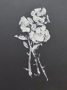 art drawings original hand painted paitings black paper - Picture 1 of 4