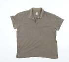In Extenso Mens Brown 100% Cotton Polo Size XL Collared