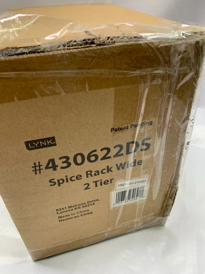 Lynk Profesional Deslizable 2 Niveles Spice Rack Organizador-#430622DS*Nuevo-Caja Dañada Foto 1 de 4