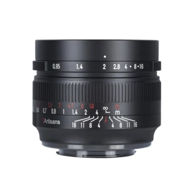 7artisans 50mm F0.95 APS-C Manual Focus Lens for m4/3 MFT E-M5 E-M10 GH4 OM-D - Image 1 of 4