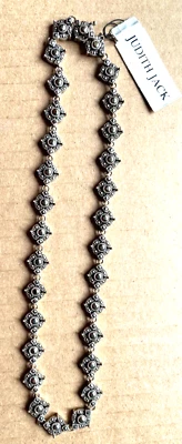 NWT Judith Jack Marcasite Necklace 16in. - Image 1 of 4