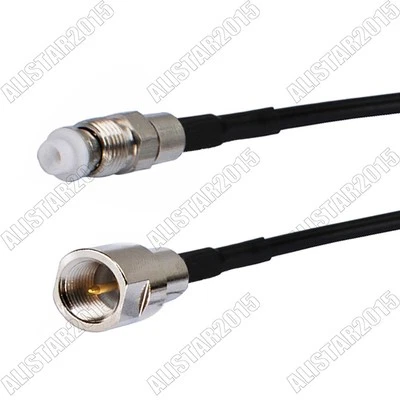 FME Male Plug to FME Female Jack Connector Pigtail Coax Cable RG174 for Wireless - Image 1 of 3