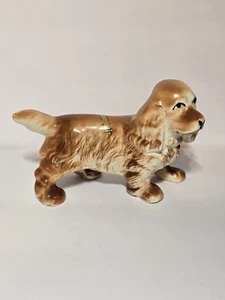 Statuina vintage in ceramica cane Cocker Spaniel alta 3,75" - Foto 1 di 10