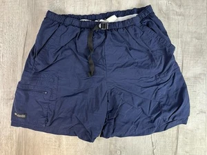 Columbia Sportswear Swim Trunks Blue Lined Cargo Short Mens Size L (32.5X5) - Picture 1 of 11
