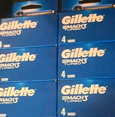 ORIGINAL 6 X 4ER PACK GILLETTE MACH3 TURBO RASIERER - NEU & UNGEÖFFNET PORTOFREI  - Bild 1 von 3