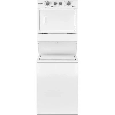 Whirlpool 27" Electric Laundry Center with 9 Wash Cycles - WETLV27HW - Image 1 of 4