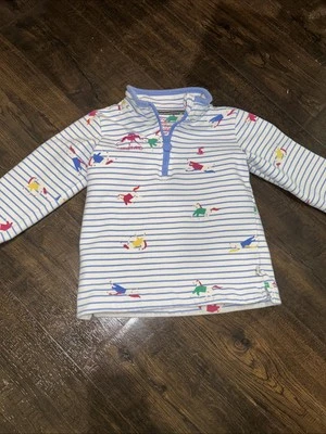 Girls Joules Made For Mischief Keeneland Horse Racing Quarter Zip Pullover Sz 6 - Image 1 of 4