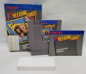 Freedom Force - Nintendo NES - Complete w/ Game, Manual, Styrofoam & Box