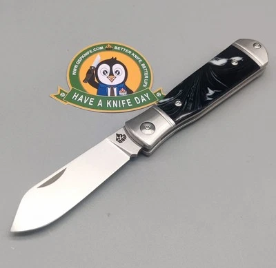 QSP Knife Messer Jumping Jack Slipjoint QS167-C Resin Black & White
