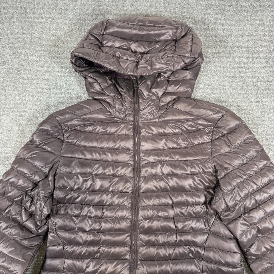 Arc'teryx Nuri Coat Womens Medium Purple Goose Down Full Zip Parka Hooded Nylon - Image 1 of 4