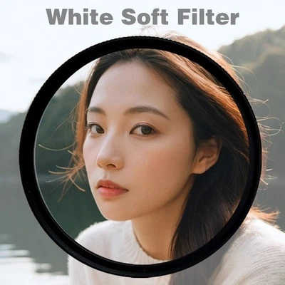 1/4 White Soft Diffusion Filter 49 52 55 58 62 67 72 77 82mm Camera Lens - Image 1 of 4
