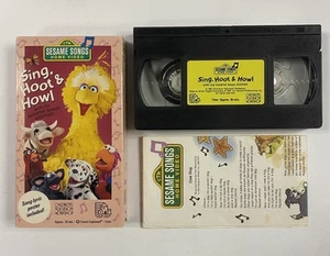 Sesame Street Sing Hoot and Howl VHS Video Tape Big Bird Songs WITH POSTER - Picture 1 of 4
