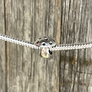 Pulsera Mushroom Linda Naturaleza Amor Mujer Plata Dije Europeo Cuentas Ajuste - Imagen 1 de 1