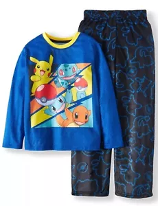 Pokemon Fleece 2 Piece Pajama Sleep Set MEDIUM UNISEX Child (8) - Picture 1 of 1