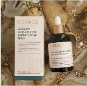 Biossance Squalane + Copper Peptide Rapid Plumping Serum 1.69 fl oz new