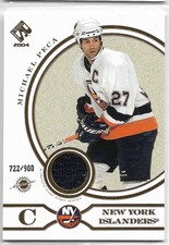 2003-04 PACIFIC PRIVATE STOCK RESERVE JERSEY 180 MICHAEL PECA 722/900 ISLANDERS