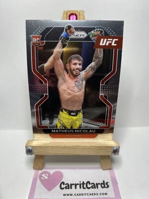 MATHEUS NICOLAU 2022 Panini Prizm UFC Vertical Rookie RC #168 Flyweight - Image 1 of 4