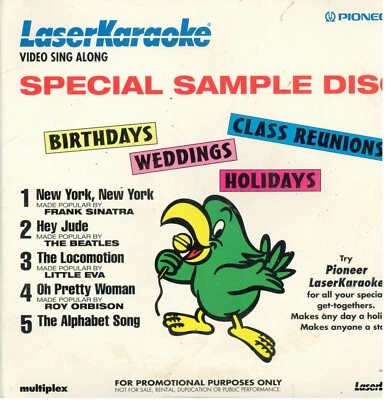 VIDEO PIONEER LASER Karaoke Sing Along Sample Disc Beatles Sinatra Q - Image 1 of 3