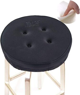 12x12 Bar Round Stool Cushion Bar Chair Cushion Cover Pad Mat Memory Foam Black • 11.65$