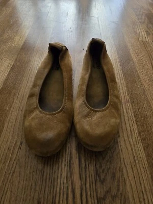 Arche France Ballet Flats Brown Suede Ballerina Shoes Size 37 US SlipOn Feminine - Image 1 of 3