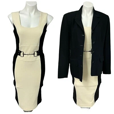 Worthington Blazer Dress Womens 10 Lot Black Cream Work Office Corpcore - Image 1 of 4