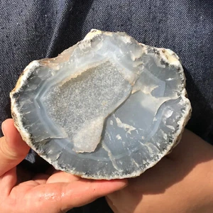750g Top Natur Achat Geode Quarz Rohkristall Präparat Reiki Heilung.LW151 - Bild 1 von 9