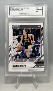 Gema graduada Caitlin Clark como nueva 10 2024 Panini Donruss #8 Iowa Hawkeyes - Imagen 1 de 2
