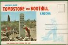 Vintage Folio Fold-Out Accordion Postcard Tombstone Boothill Arizona AZ