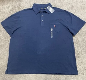 Polo Ralph Lauren Herren 3XB Poloshirt Big & Tall Baumwolle Leinen Tasche Neu mit Etikett $ 110 - Bild 1 von 11