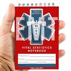 EMT Vital Statistics Notepad - 6 Pack Vitals Notebook For First Responder Note P