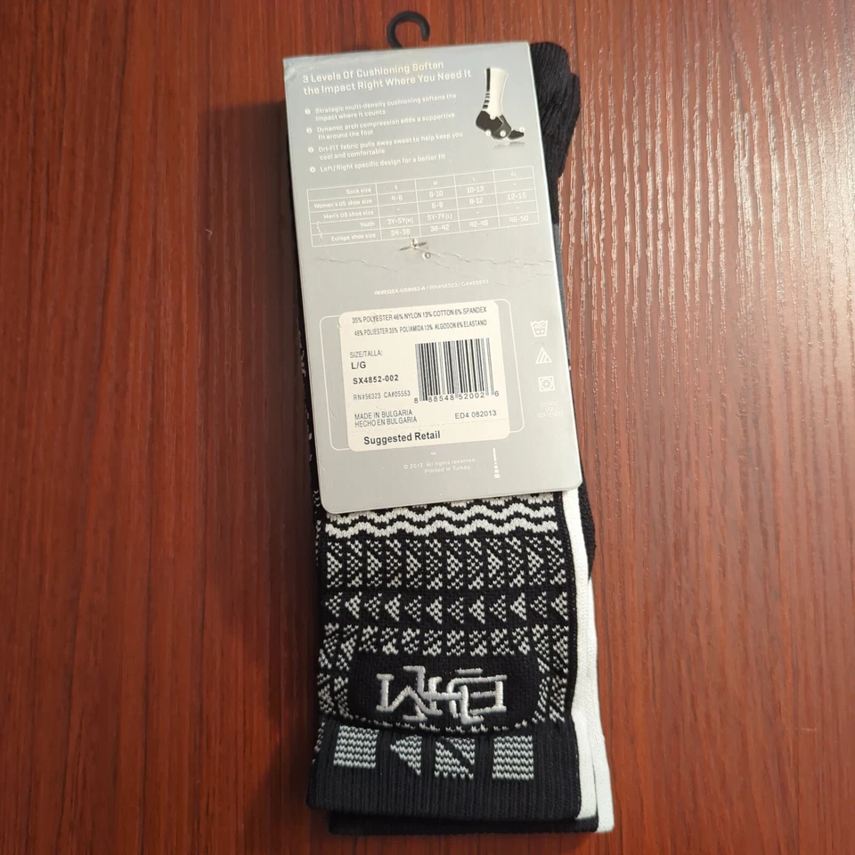 Новый с Ярлыками Nike Hyper Elite носки Dri-Fit баскетбол ворота вырез размер большой * 13 цветов * - Изображение 1 из 1