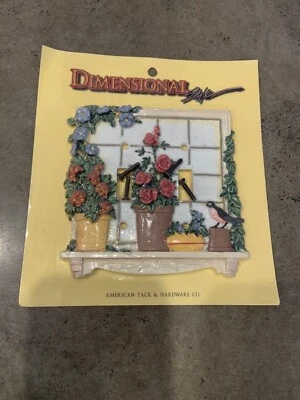 Vtg American Tack And Hardware Dimensional Double Switch Plate NOS Garden - Image 1 of 4