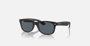 Gafas de sol Ray-Ban New Wayfarer mate negro/azul 52 mm RB2132 622/R5 52-18 - Imagen 1 de 7