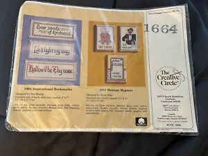 1987 The Creative Circle #1664 Inspirational Bookmark 3 x 7 Cross Stitch NIP