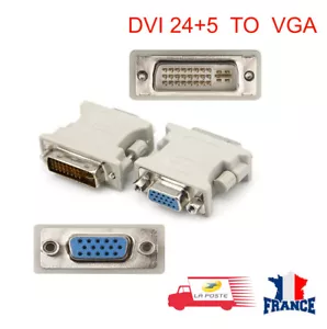 Adaptateur Convertisseur Dvi-I 24+5 Male Vers VGA Femelle Converter - Foto 1 di 3