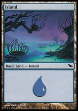 1x Island (287) - Foil Light Play, English Shadowmoor MTG Magic