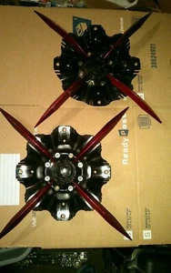 Voo Doo Series 415 Flat Black w/ Red Spear Inserts 3267 ( 2 caps)  - Picture 1 of 11