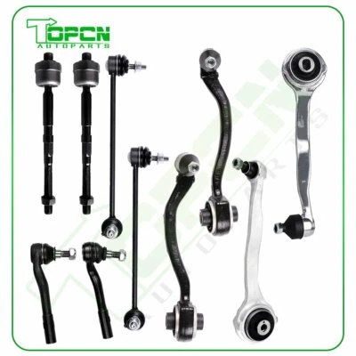 For Mercedes Benz C240 C280 10Pcs Front Tie Rods Sway Bar Links Control Arms Kit - Image 1 of 4