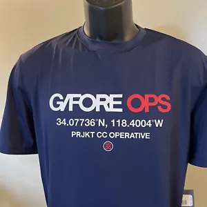 G/Fore Operative T Shirt Mens XLarge Navy Short Sleeve Performance Tee - Picture 1 of 8
