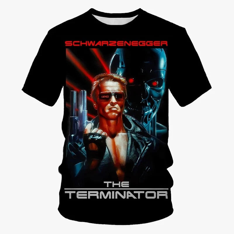 HABO Sommer Terminator Klassische Film 3D Druck T-Shirts Männer Streetwear