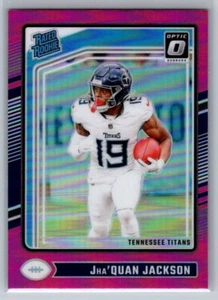 Jha'Quan Jackson Pink Rookie Titans 2024 Panini Optic Football - Bild 1 von 2