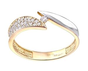 9ct Gold 0.20ct Wedding Eternity Ring size S - UK Hallmarked